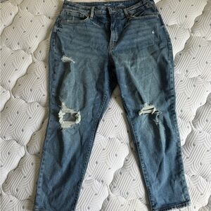 Distressed old navy Women's blue Jeans
